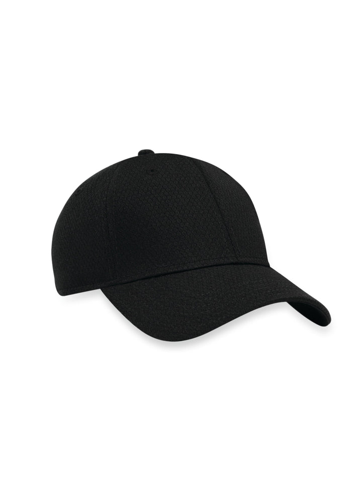 Front Crested Structured Golf Hat (Black) 