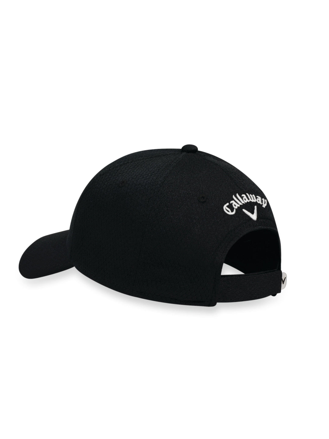 Front Crested Structured Golf Hat (Black) 