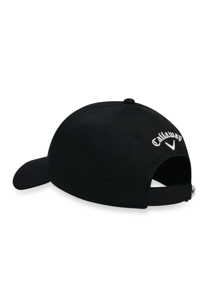 Front Crested Structured Golf Hat (Black) 