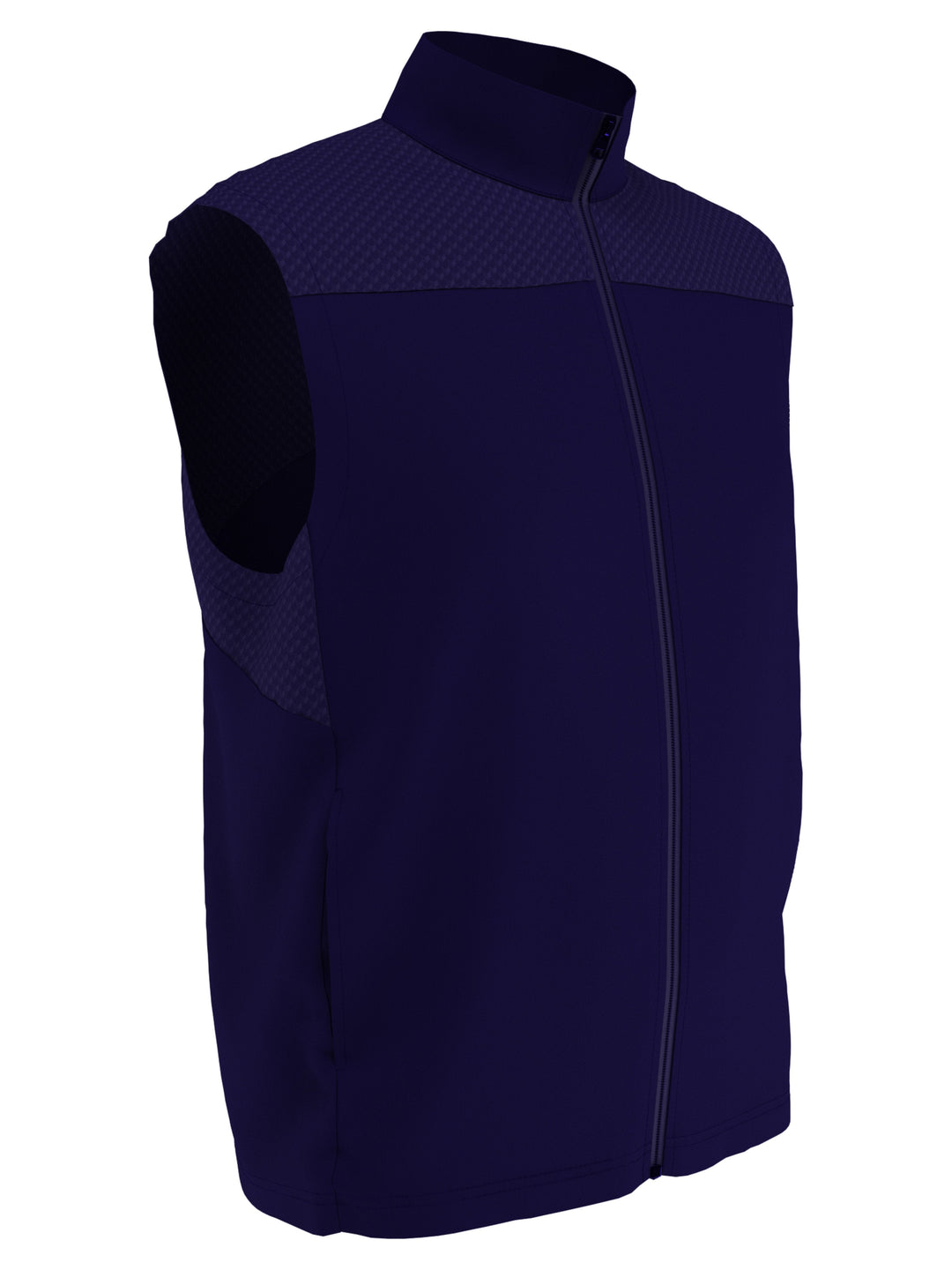 Mens High Gauge Fleece Zippered Golf Vest-Vests-Callaway