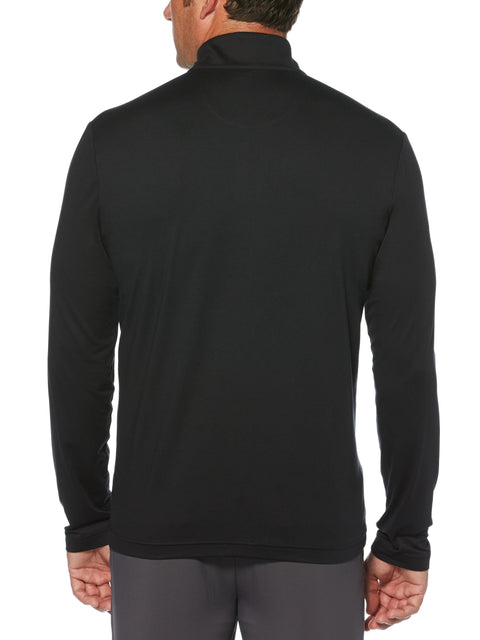 Mens Lightweight 1/4 Zip Shirt (Black) 