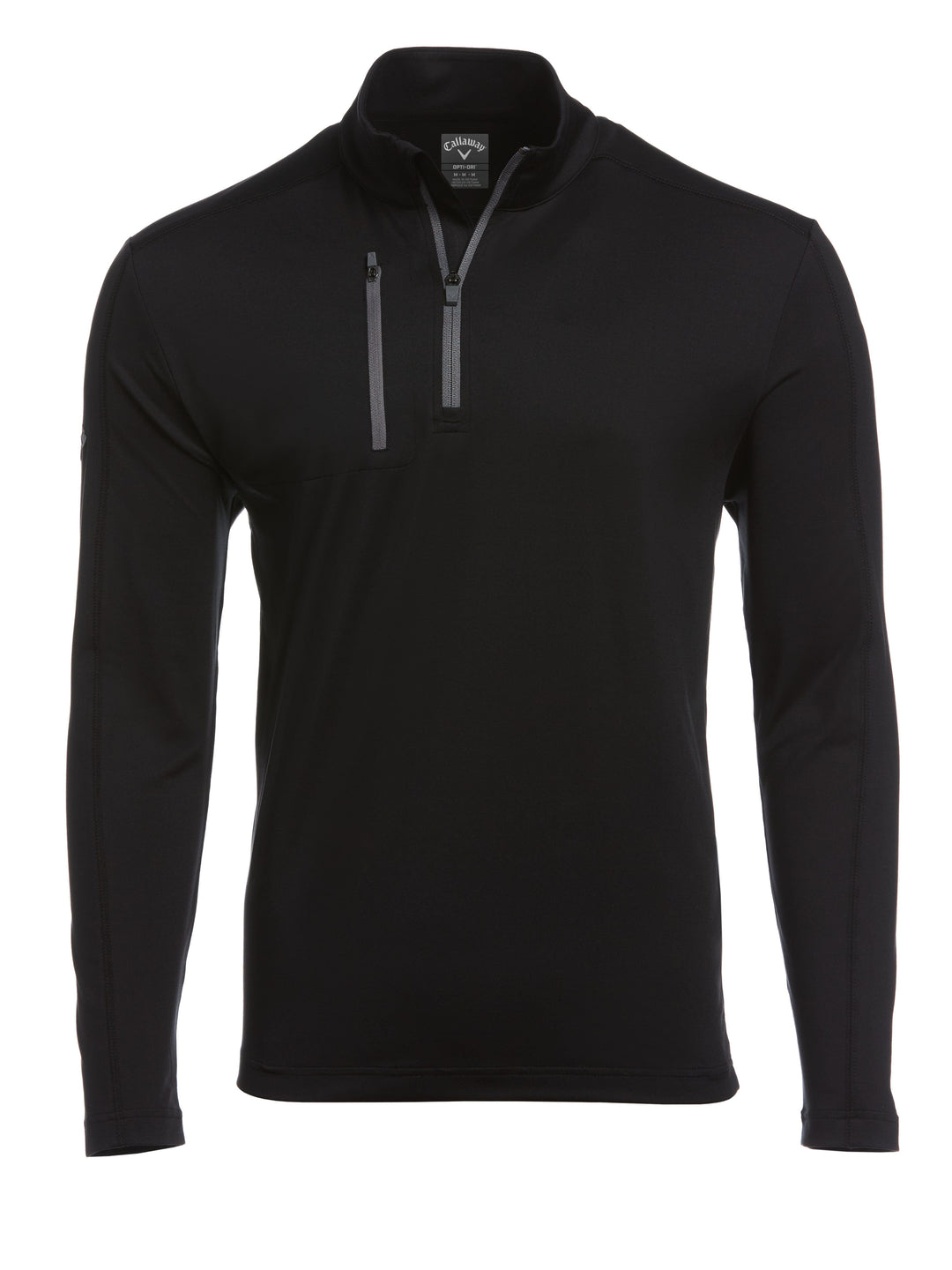 Mens Lightweight 1/4 Zip Shirt (Black) 