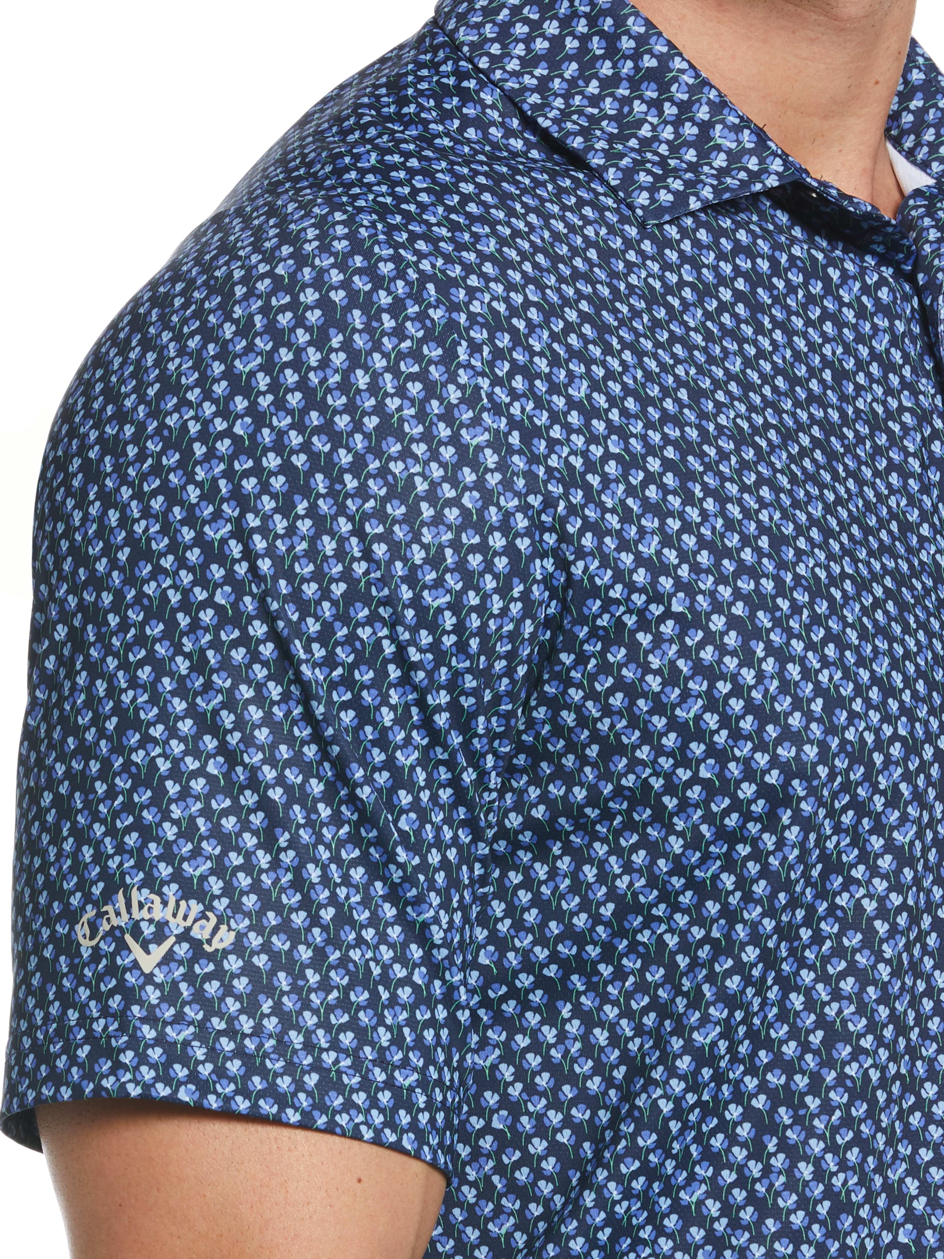 Mens Micro Floral Print Golf Polo – Callaway Apparel