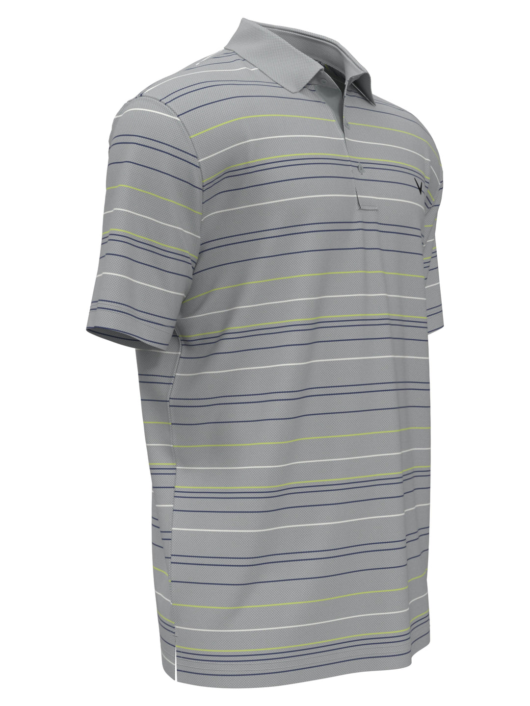 Mosaic Stripe Golf Polo (Quarry) 