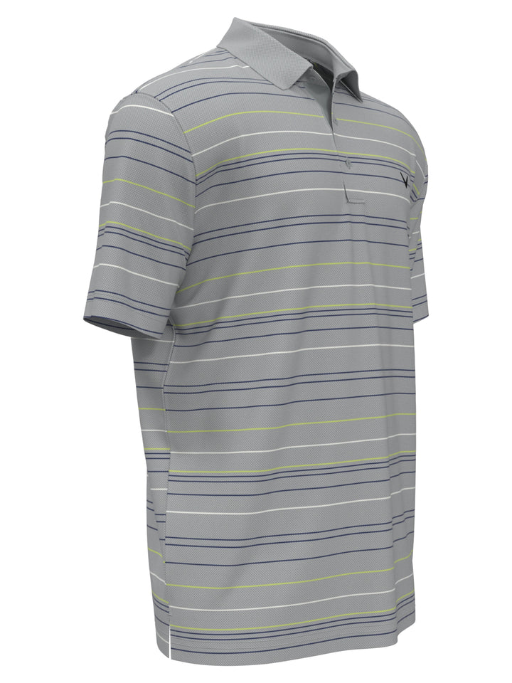 Mosaic Stripe Golf Polo (Quarry) 