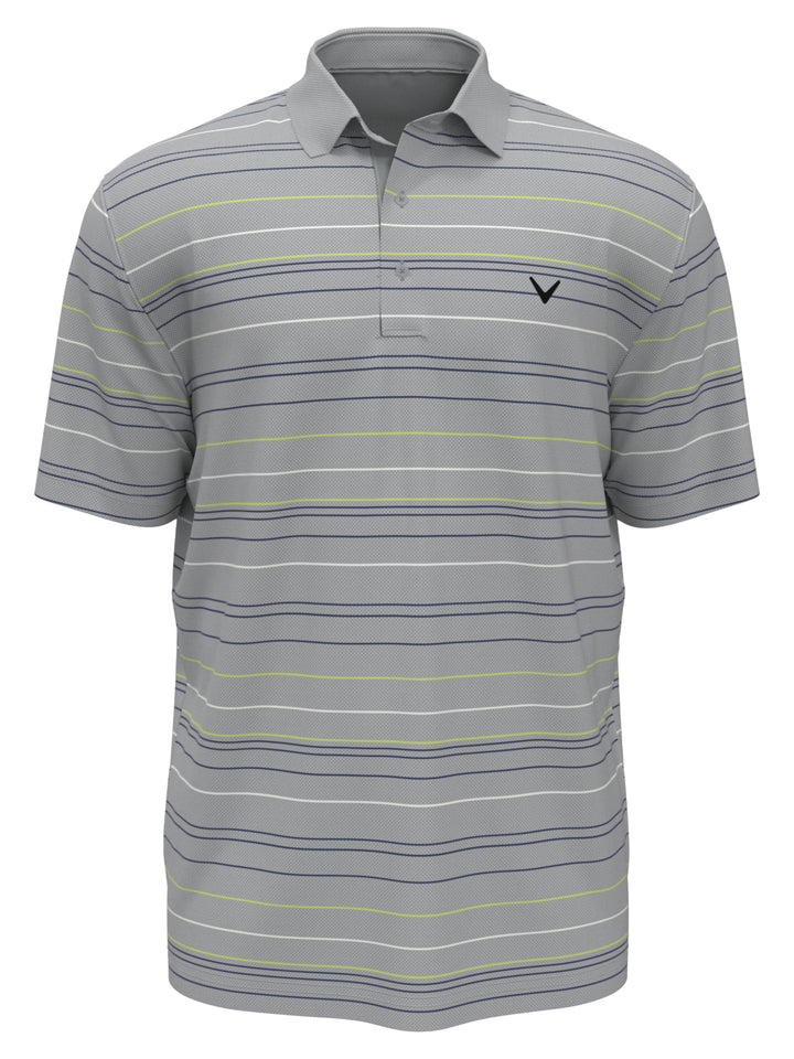 Mosaic Stripe Golf Polo (Quarry) 