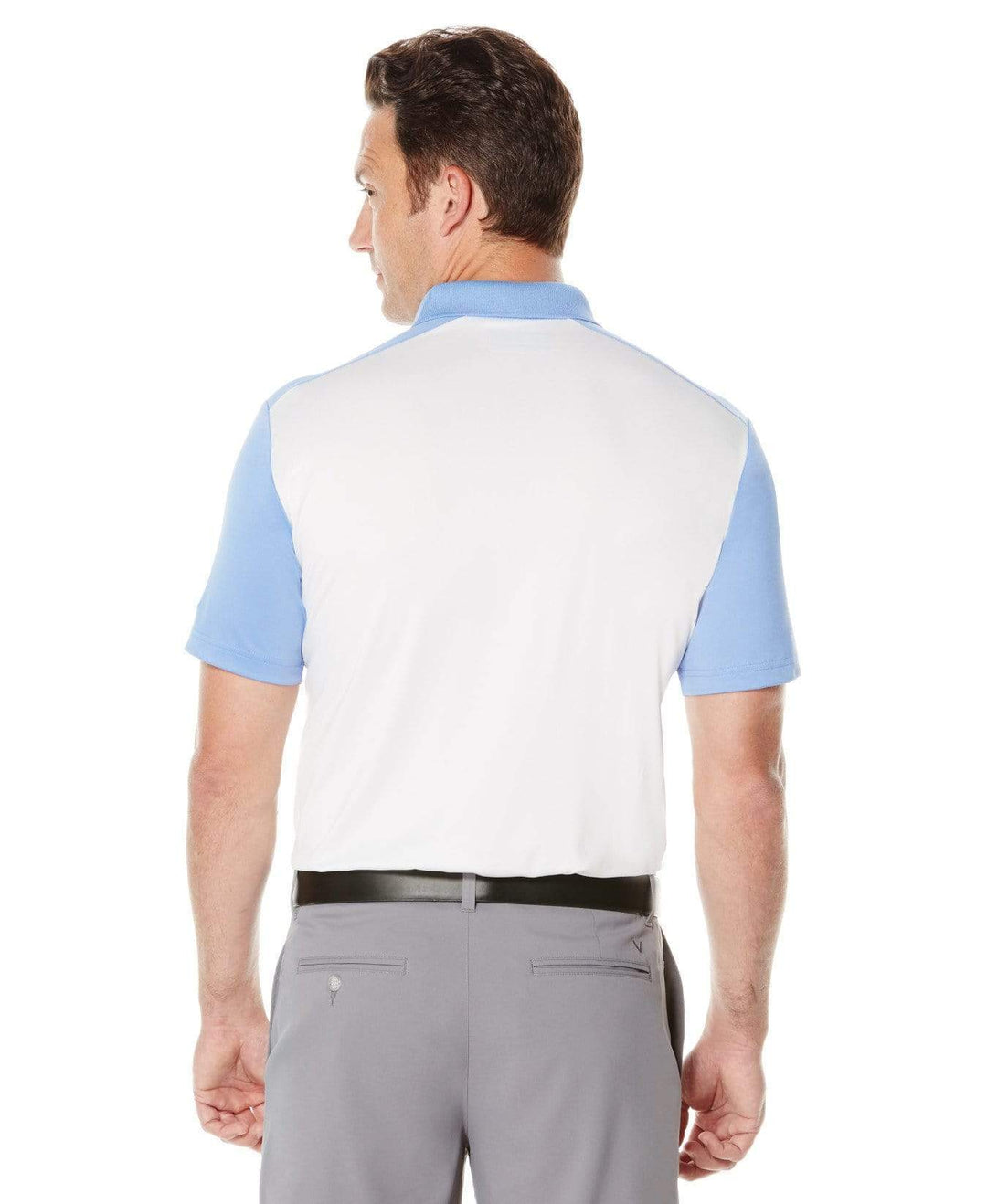 Mens Performance Color Block Polo Polos