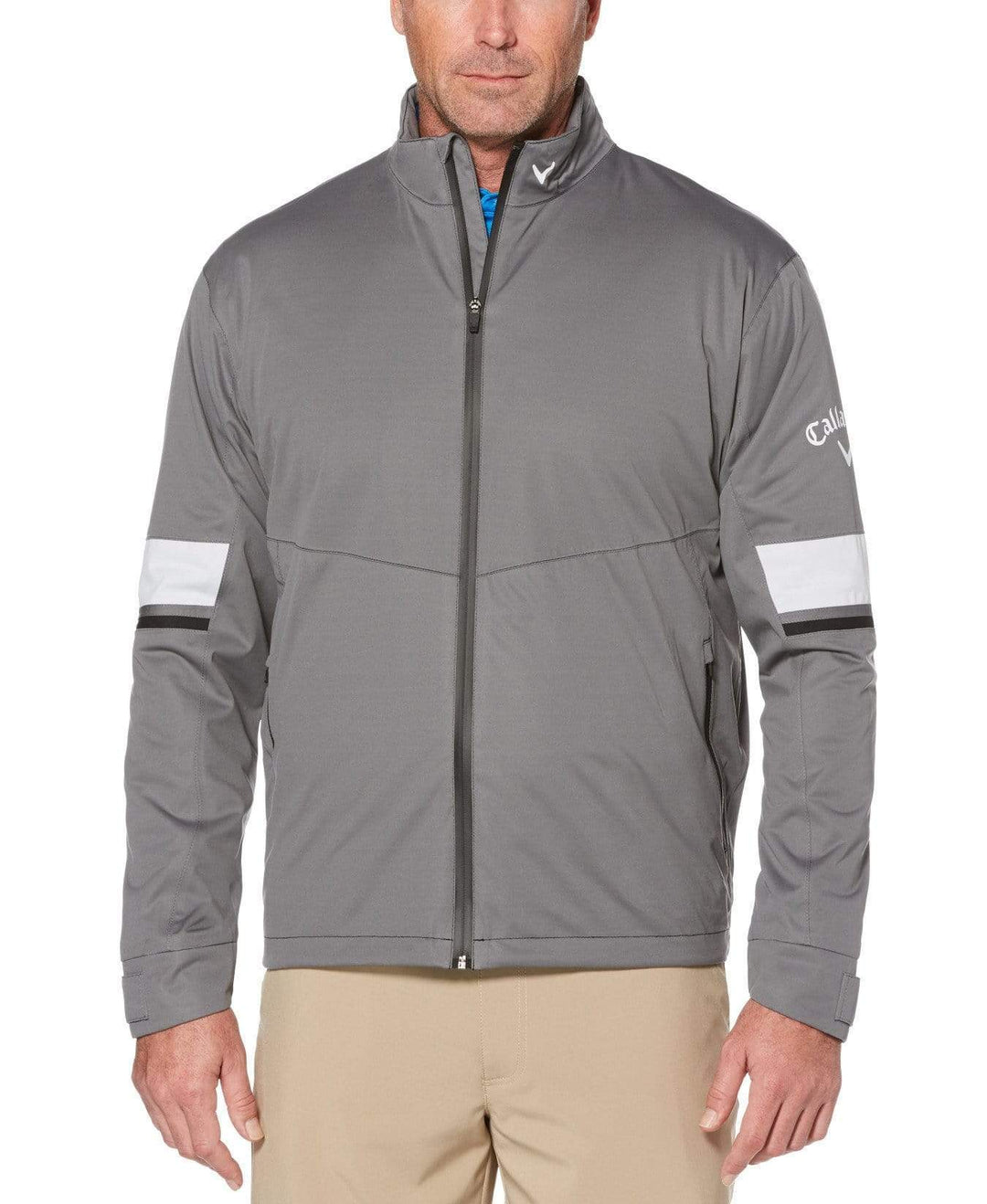 Mens Performance Full Zip Waterproof Jacket Jackets Quiet Shade / L