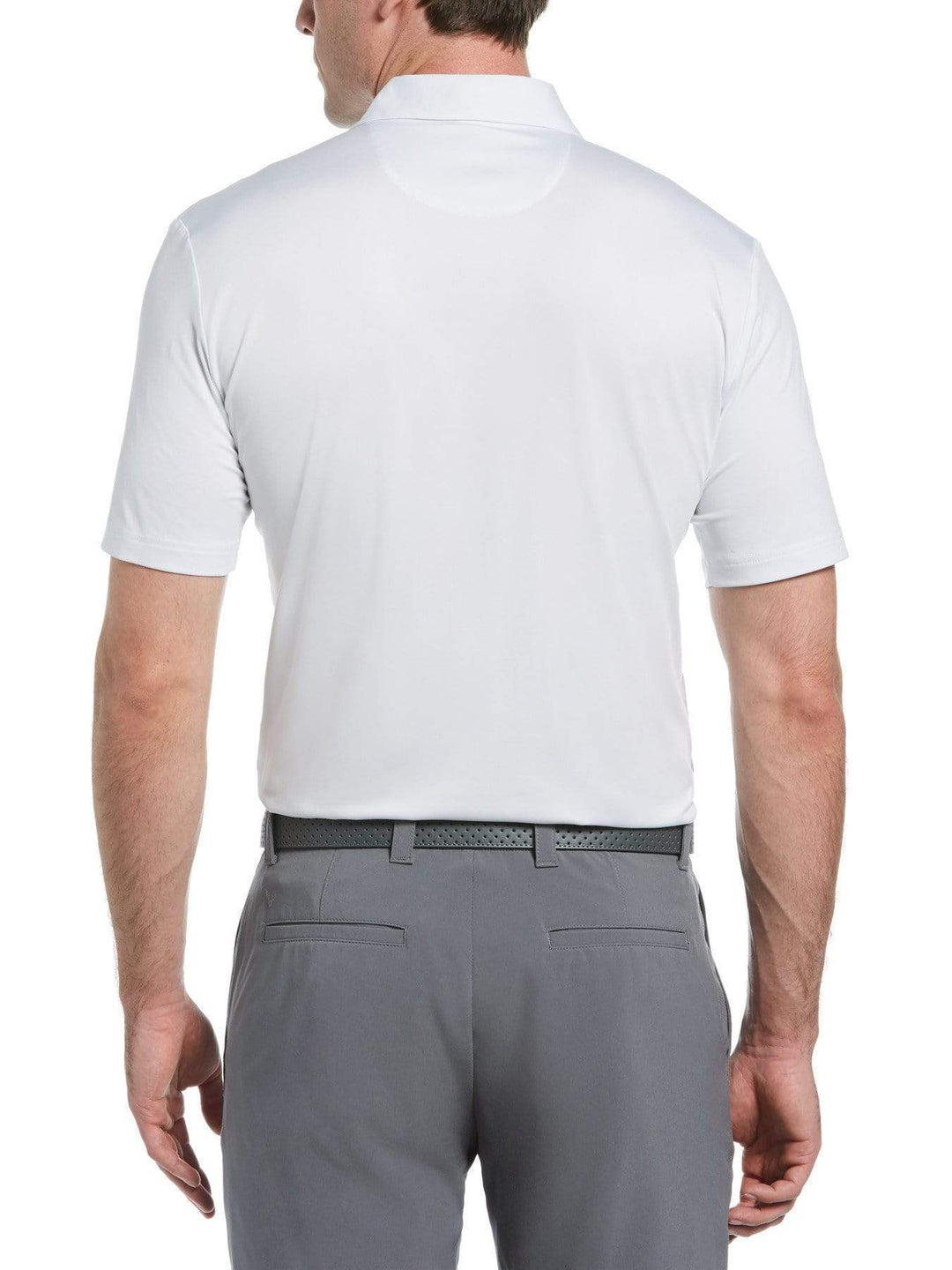 Mens Printed Mixed Texture Block Polo-Polos-Callaway