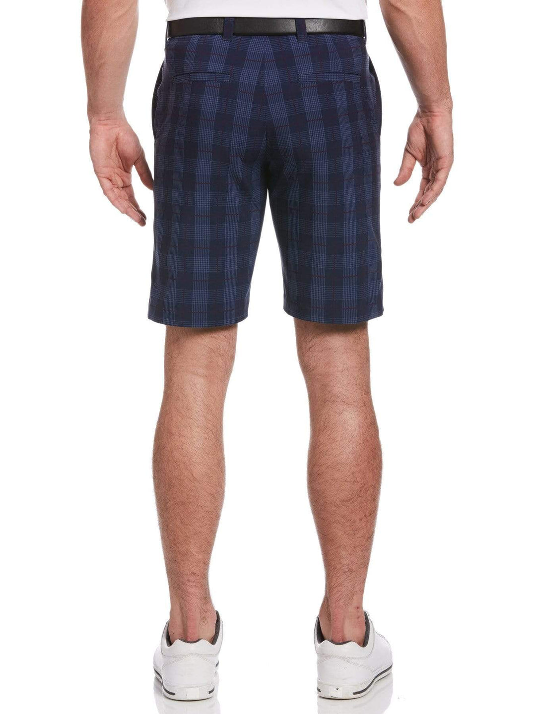 Mens Printed Plaid Short Shorts