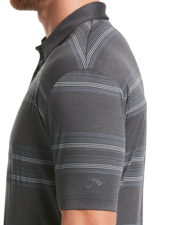 Mens Printed Stripe Polo-Polos-Callaway