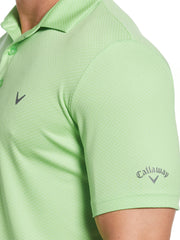 Men's Pro Spin Chevron Jacquard Golf Polo (Summer Green) 
