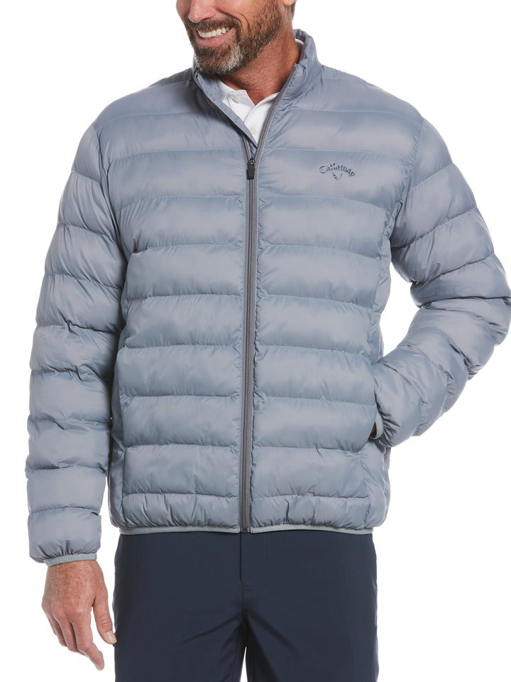 Banded Collar Puffer Golf Jacket (Tradewinds) 
