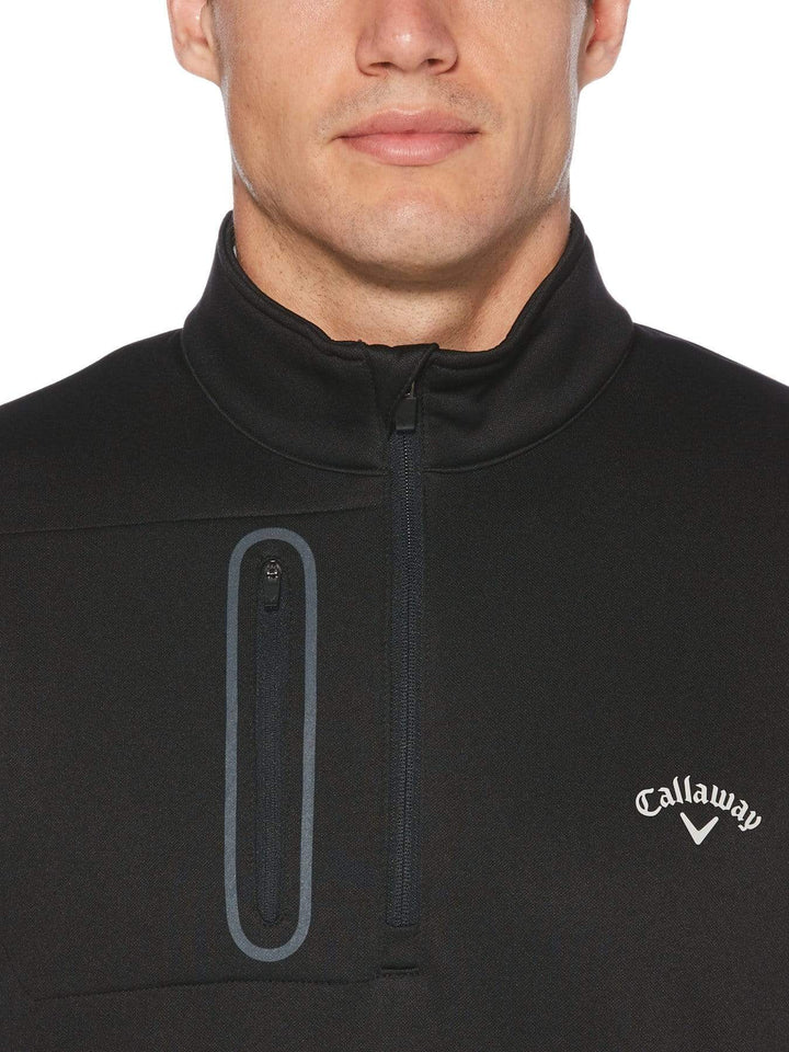 Mens Quarter Zip Pullover with Pocket-Jackets-Callaway