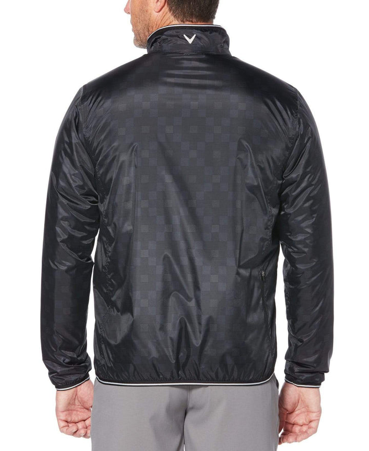 Mens Reversible Fiber Fill Plaid Jacket Jackets