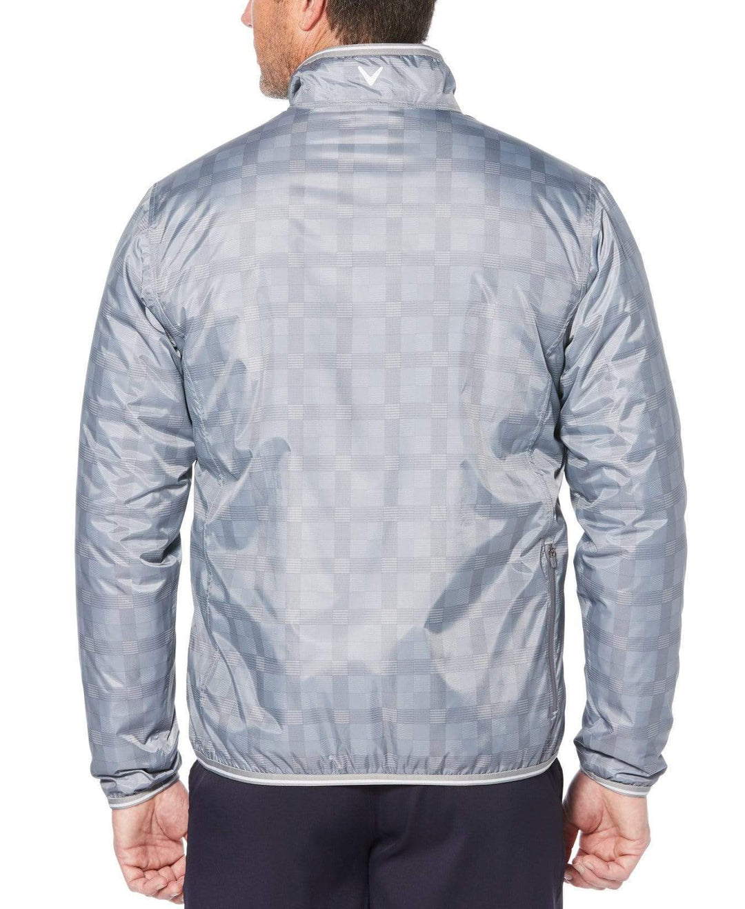 Mens Reversible Fiber Fill Plaid Jacket Jackets