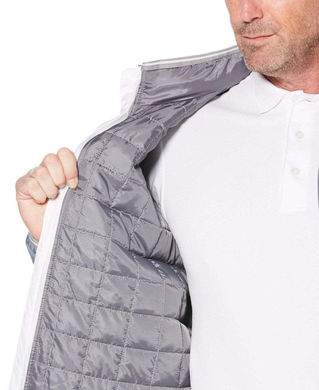 Mens Reversible Fiber Fill Plaid Jacket Jackets