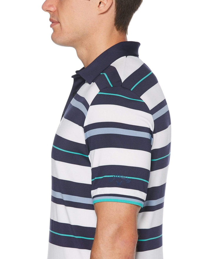 Mens Roadmap Stripe Polo Polos