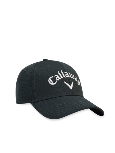 Mens Side Crested Structured Golf Hat-Hats-Charcoal-OS-Callaway