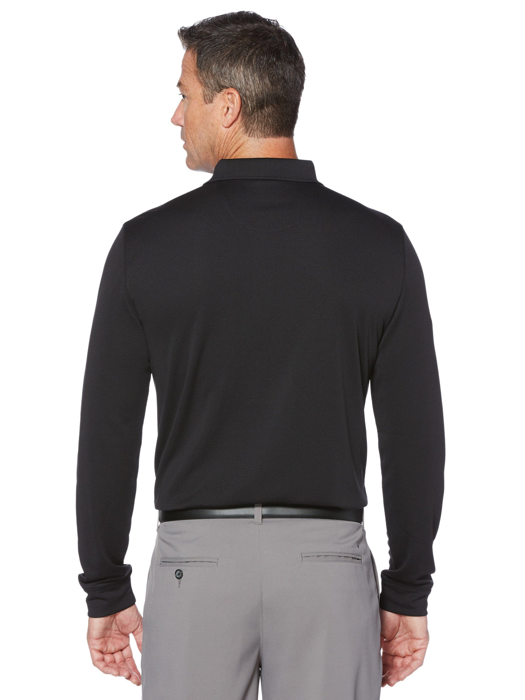 Mens Solid Long Sleeve Polo-Polos-Callaway