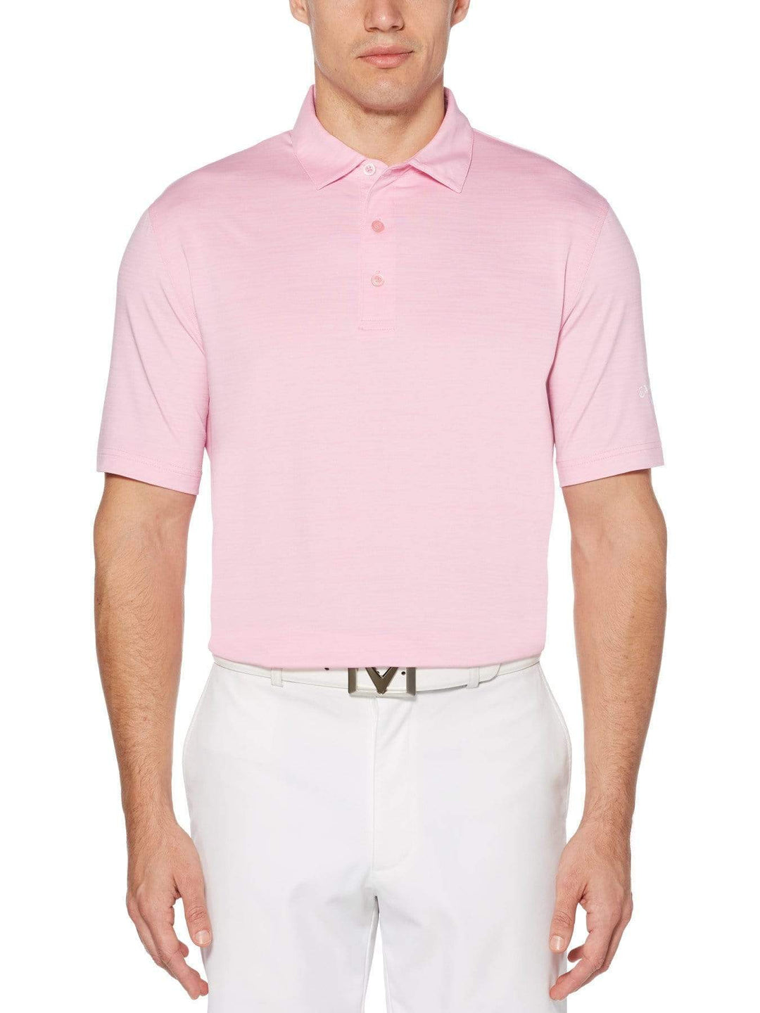 Mens Space Dyed Polo Polos Prism Pink / M