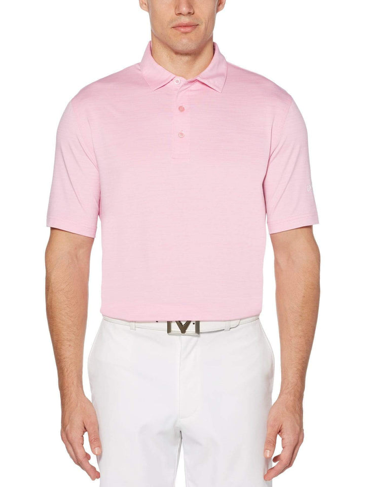 Mens Space Dyed Polo Polos Prism Pink / M