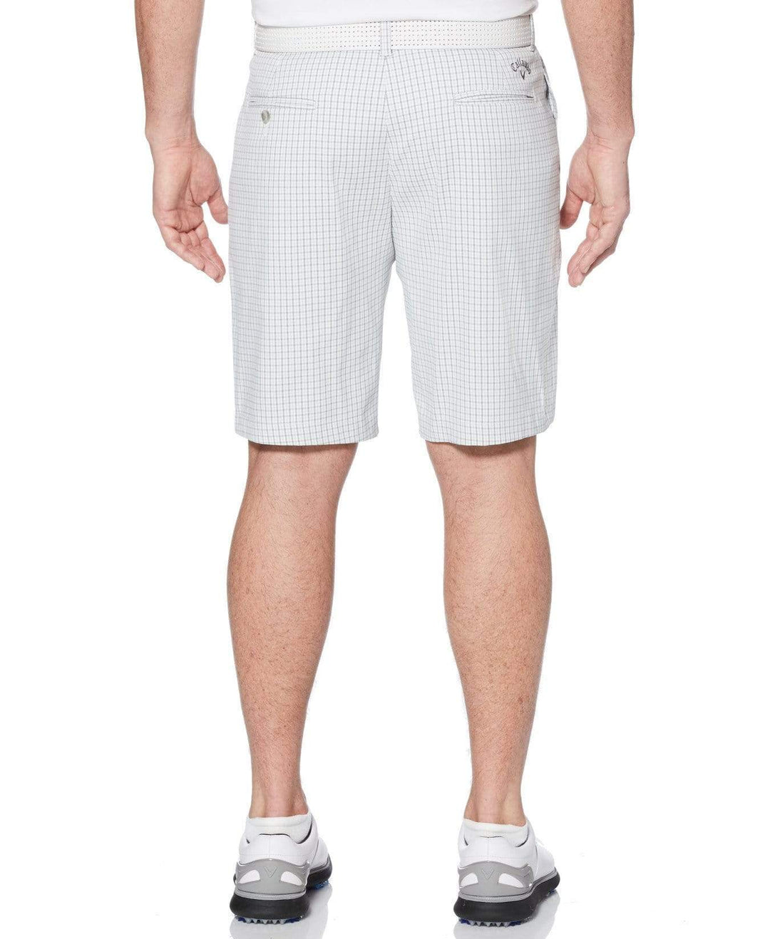 Mens Stretch Mini Gingham Short Shorts