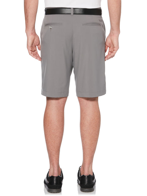 Mens Stretch Solid Golf Short with Active Waistband