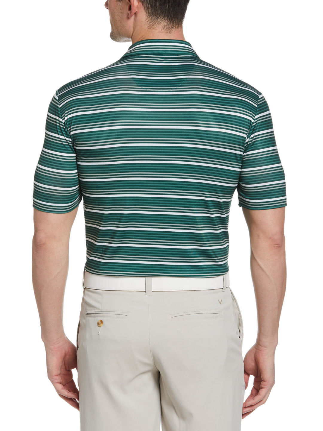 Stripe Golf Polo (Trekking Green) 