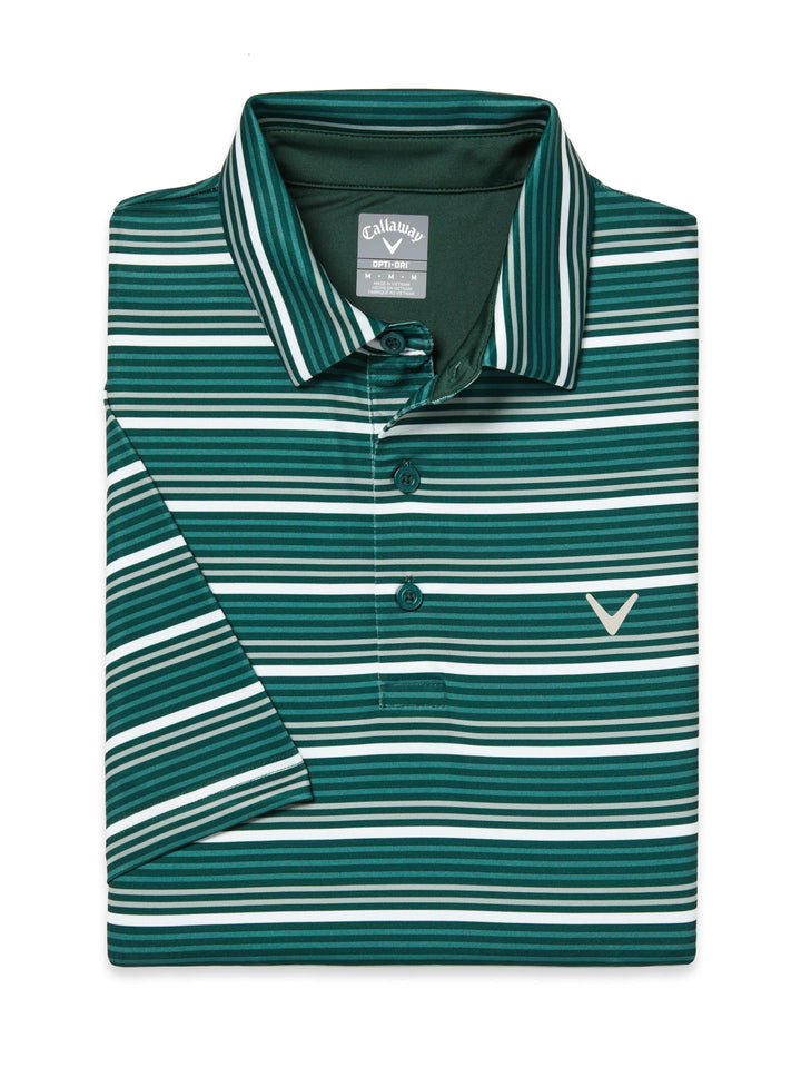 Stripe Golf Polo (Trekking Green) 