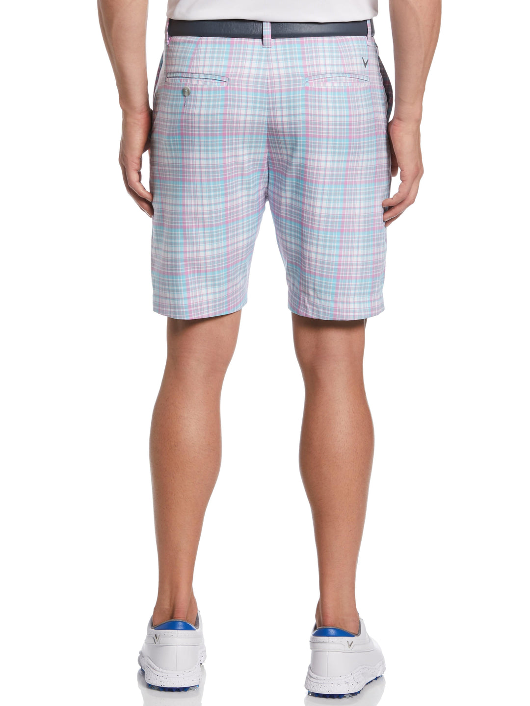 Sun Worn Plaid Ergo Short (Bright White) 