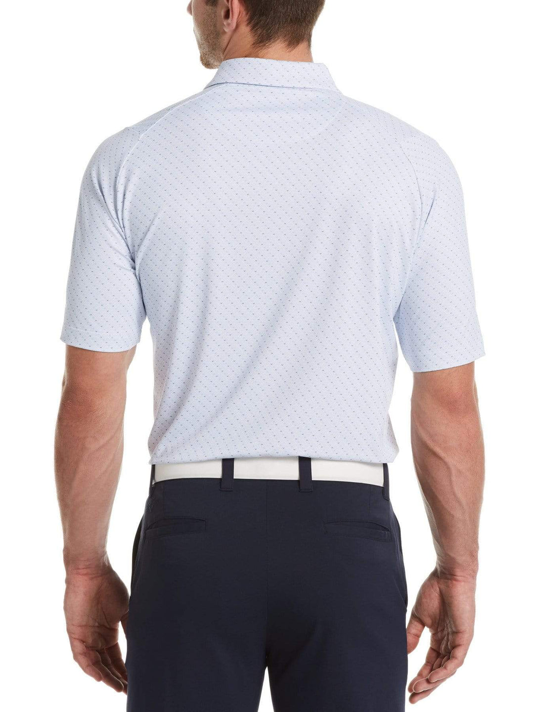 Big & Tall Swing Tech Chev Print Polo-Polos-Callaway Apparel
