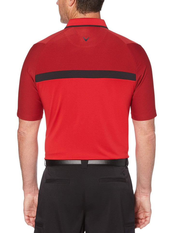 Mens Swing Tech Fine Line Color Block Golf Polo-Polos-Callaway