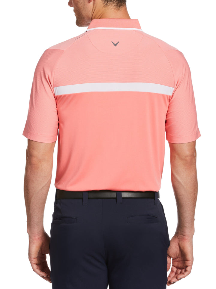 Mens Swing Tech Fine Line Color Block Golf Polo-Polos-Callaway