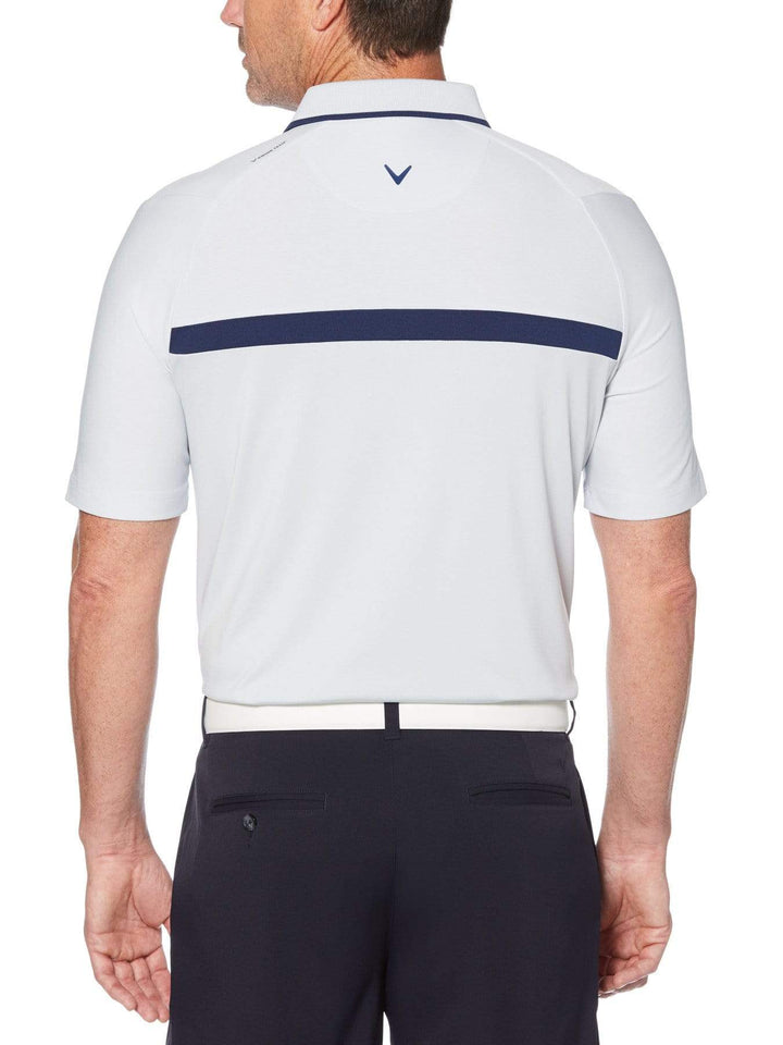 Mens Swing Tech Fine Line Color Block Golf Polo-Polos-Callaway Apparel