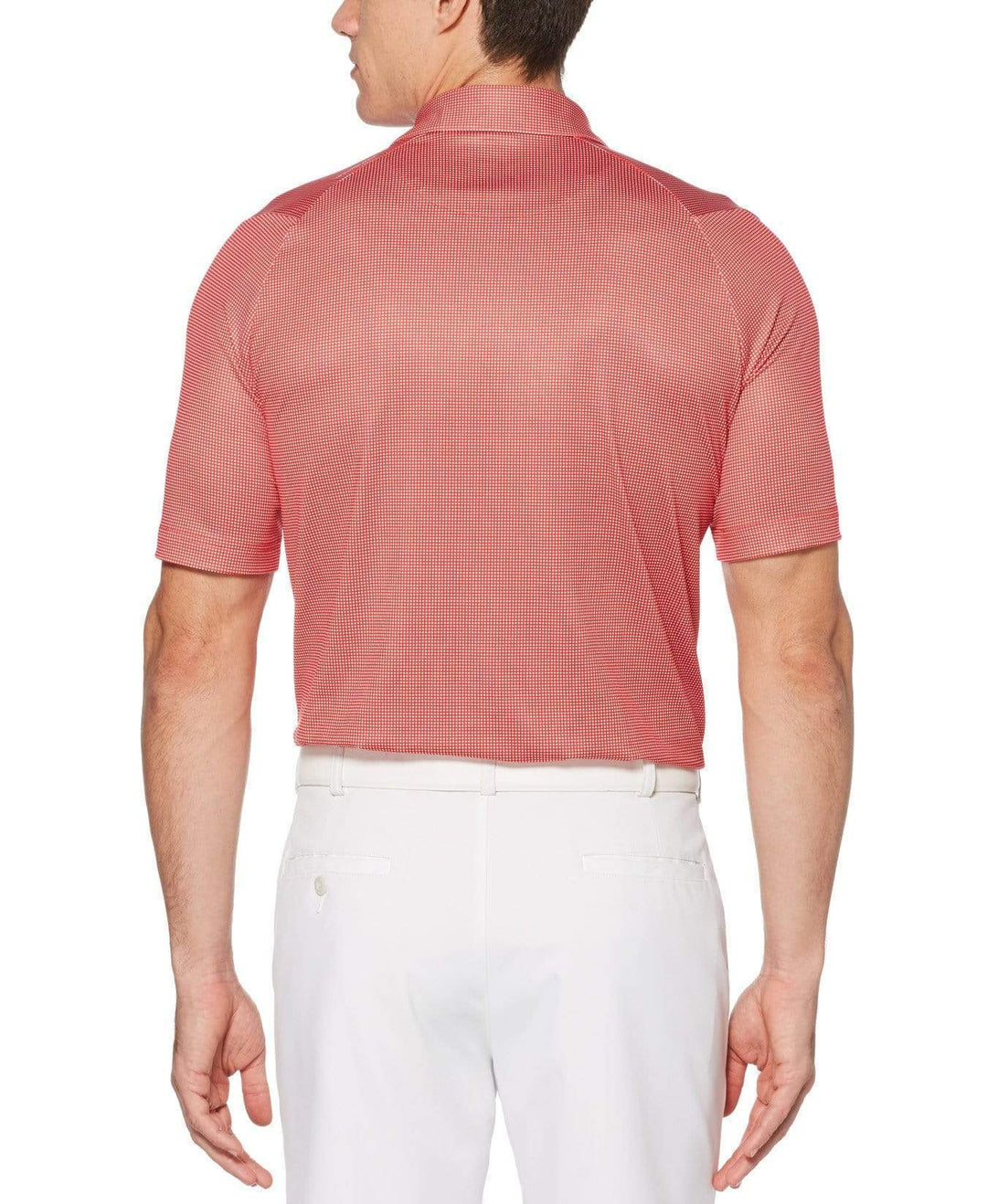 Mens Swing Tech Gingham Printed Golf Polo Polos