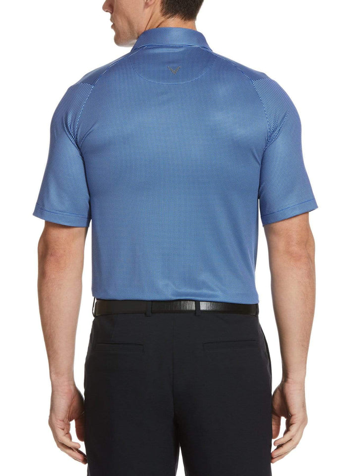 Mens Swing Tech Gingham Printed Golf Polo-Polos-Callaway Apparel