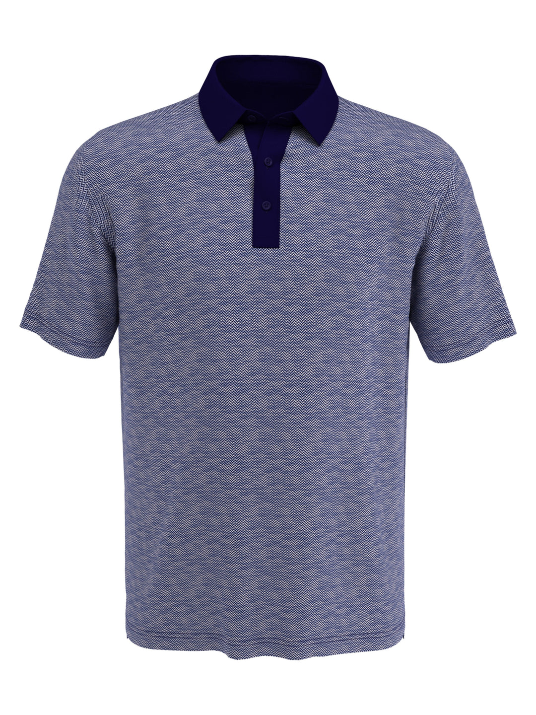 Mens Swing Tech Heritage Jacquard Golf Polo-Polos-Peacoat-XL-Callaway