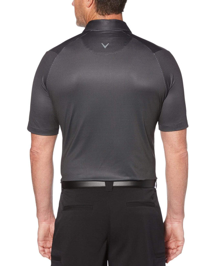 Mens Swing Tech Printed Gingham Polo Polos