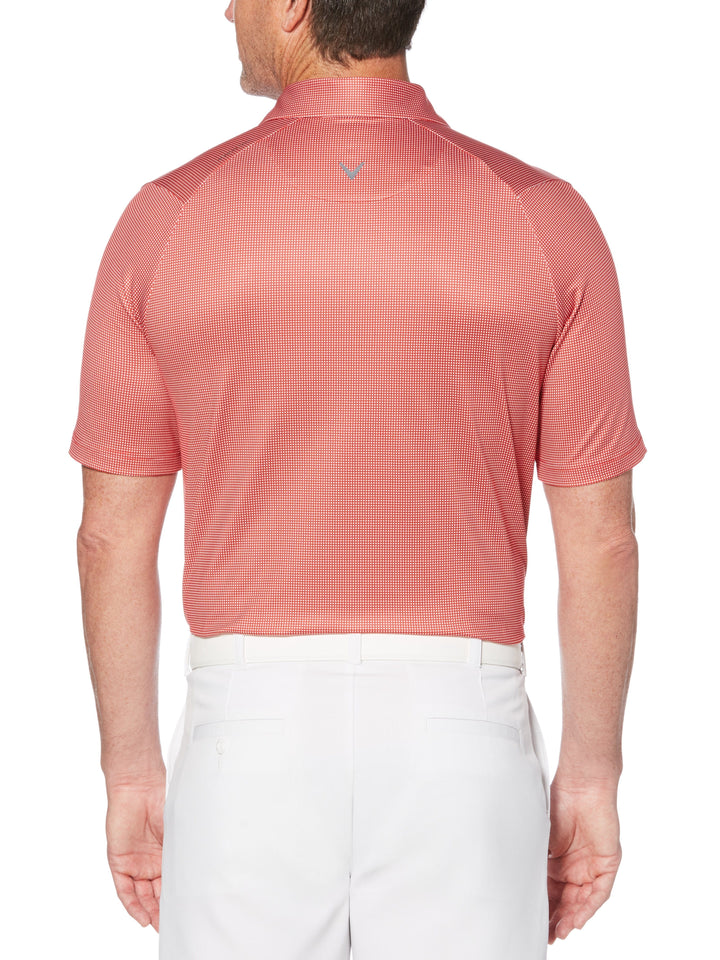 Mens Swing Tech™ Printed Gingham Polo-Polos-Callaway