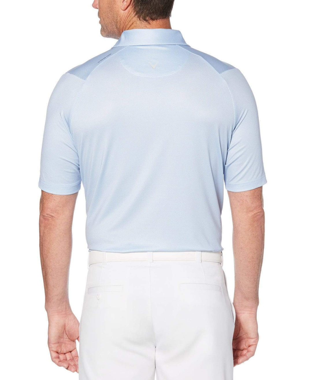 Mens Swing Tech Printed Gingham Polo Polos