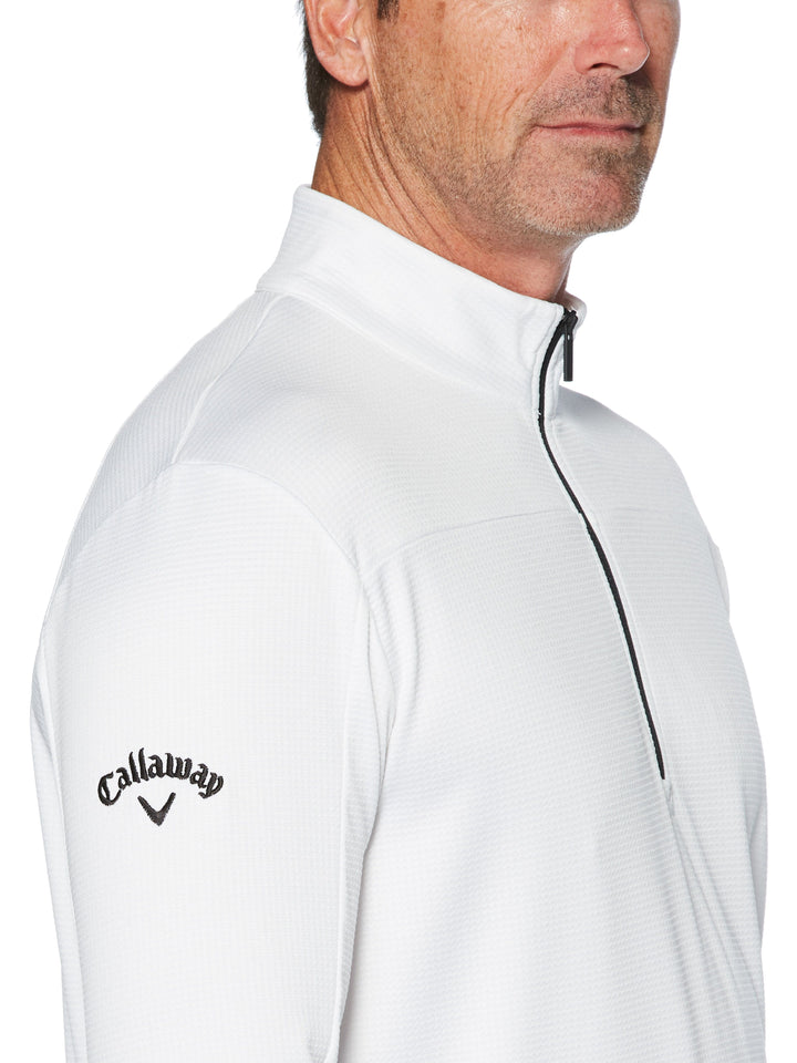 Mens Swing Tech 1/4 Zip Waffle Fleece-Jackets-Callaway
