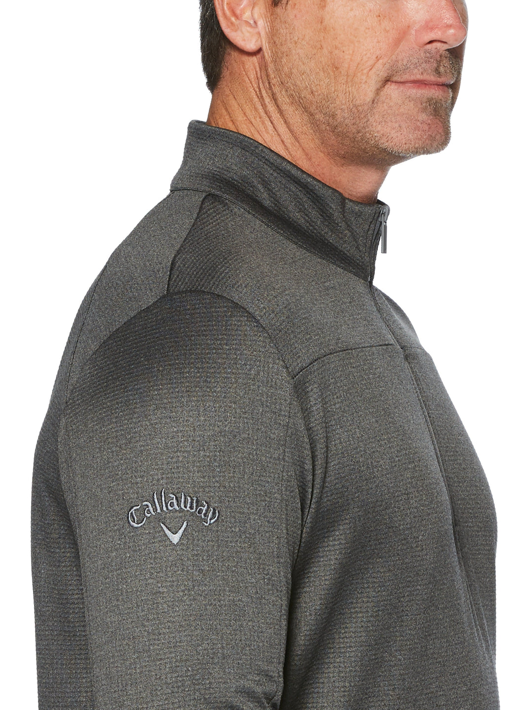 Mens Swing Tech 1/4 Zip Waffle Fleece-Jackets-Callaway