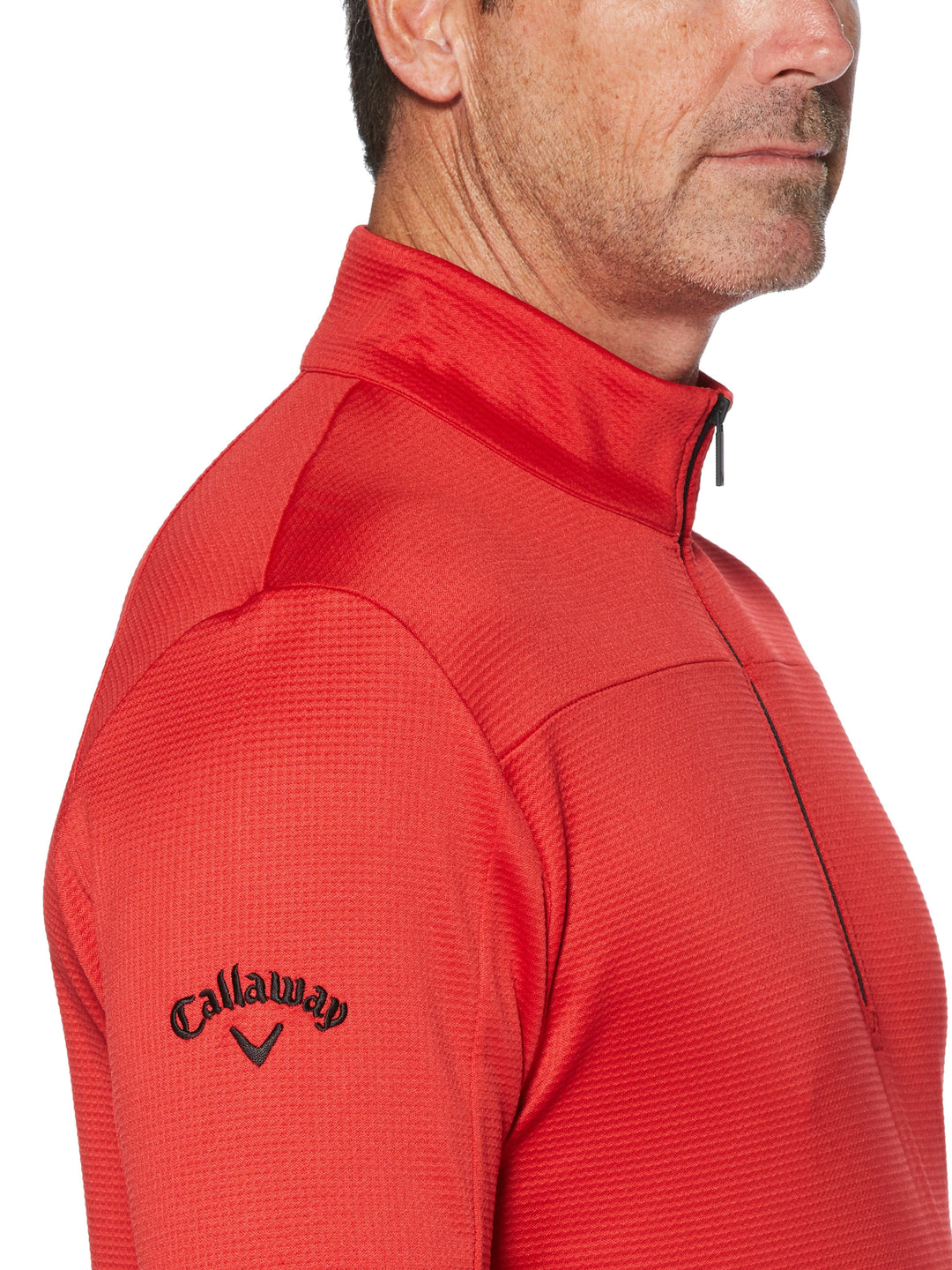 Mens Swing Tech 1/4 Zip Waffle Fleece-Jackets-Callaway