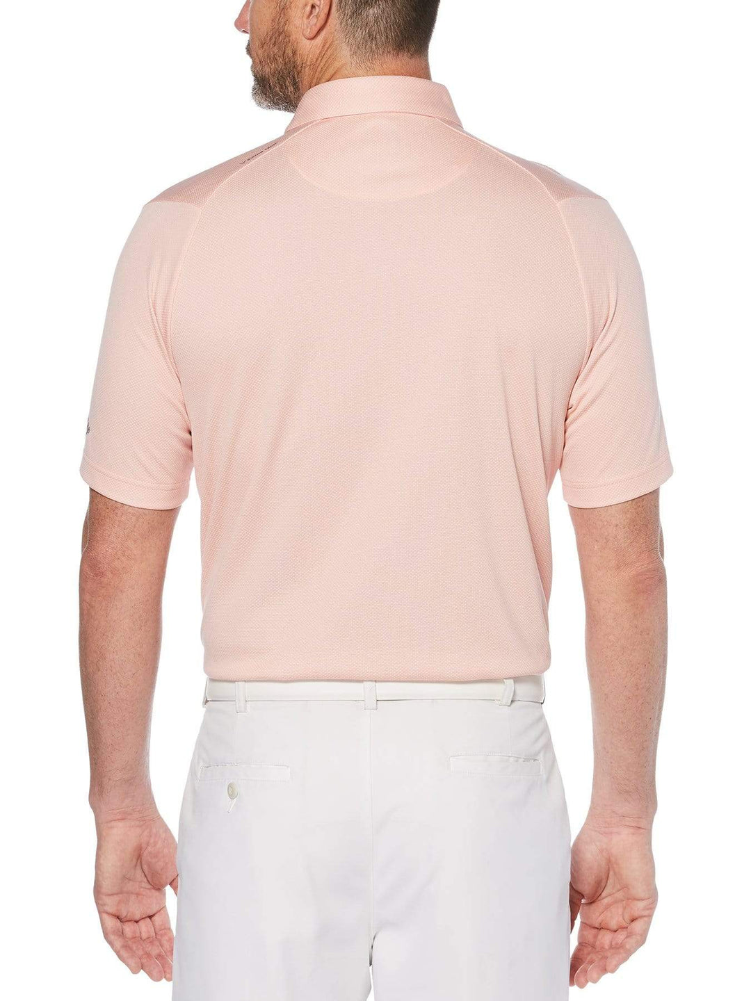 Mens Swing Tech Two Color Jacquard Polo Polos
