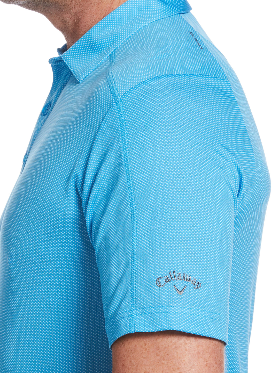 Mens Swing Tech Two Color Jacquard Polo-Polos-Callaway