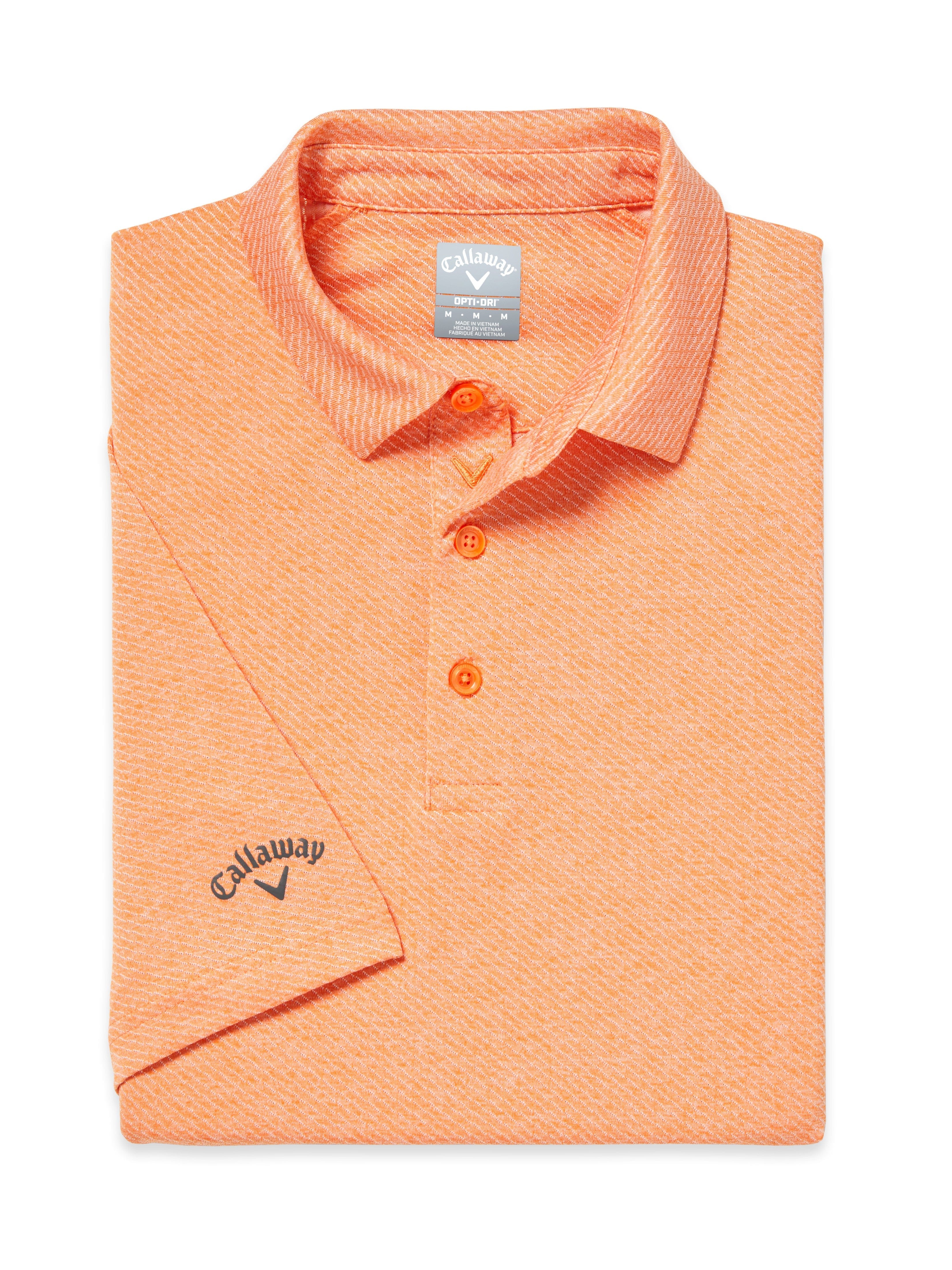 キャロウェイ　セットアップ　リバーシブル Mens Swing Tech Ventilated Heather Jacquard Golf Polo Shirt
