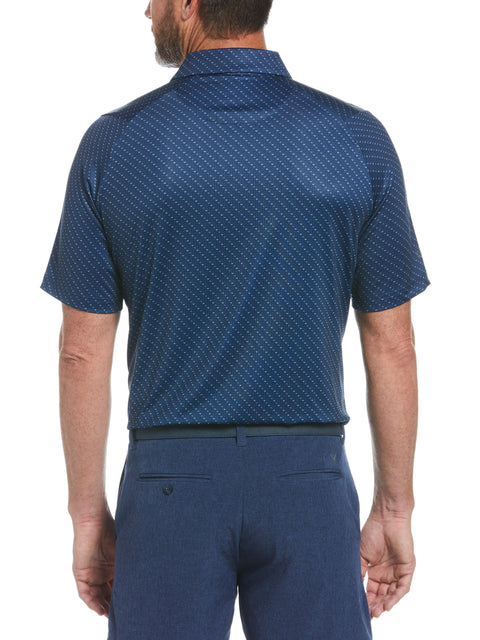 Men's Swing Tech Allover Chevron Golf Polo Shirt (Peacoat/Bright White) 