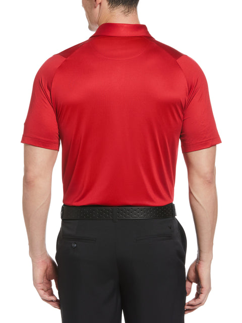 Men's Swing Tech Solid Golf Polo Shirt (Tango Red) 