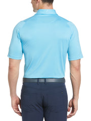 Men's Swing Tech Solid Golf Polo Shirt (Blue Grotto) 
